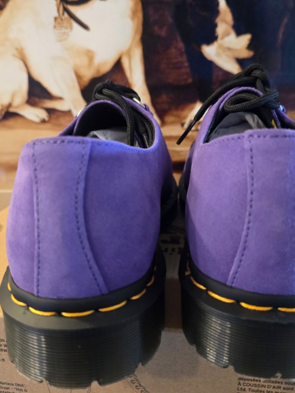 Dr Martens Ramsey Woven Suede Creepers Purple Mens Size 10 US NEW RARE - Picture 7 of 10